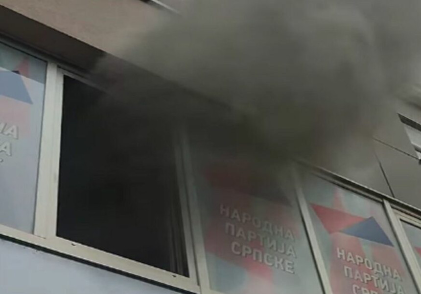 Požar u kancelariji Narodne partije Srpske u Prijedoru
