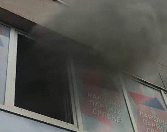 Požar u kancelariji Narodne partije Srpske u Prijedoru