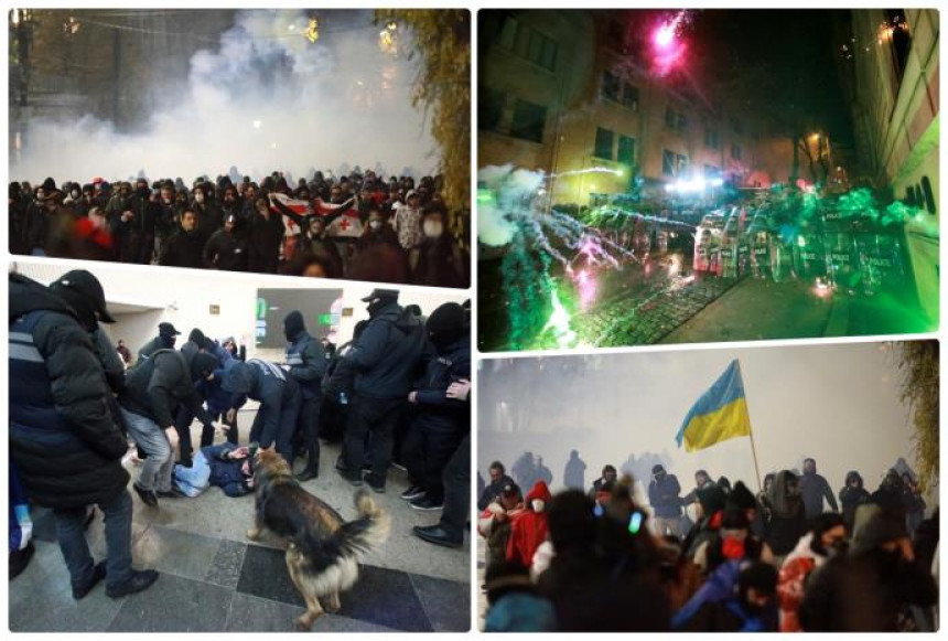 Haos na protestima u Gruziji, oglasio se premijer (VIDEO)