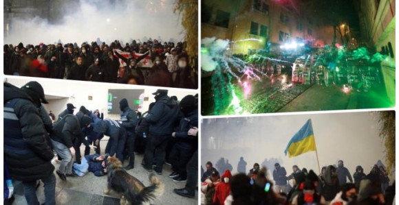 Haos na protestima u Gruziji, oglasio se premijer (VIDEO)