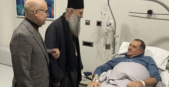 Dodik se dobro osjeća, posjetili ga patrijarh i Vučević