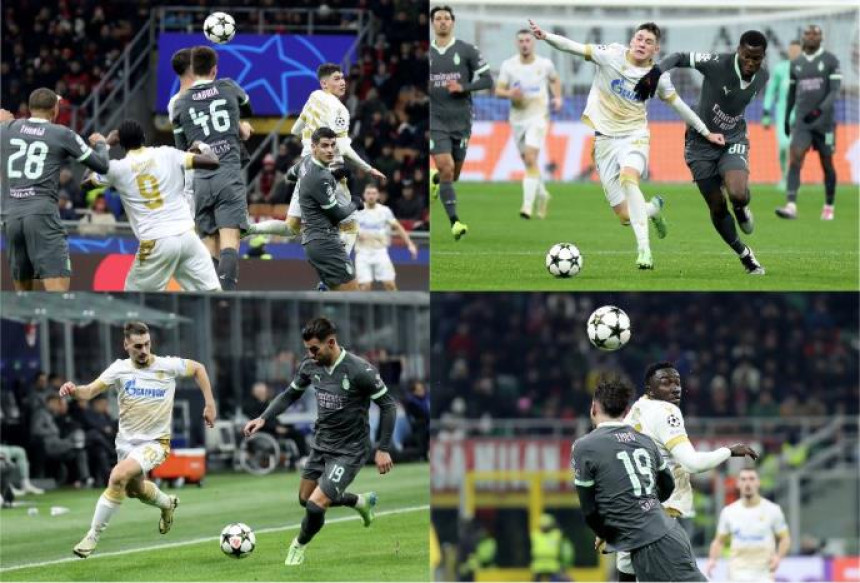 Bolan poraz fudbalera Crvene zvezde u Milanu