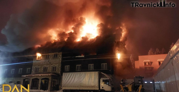 Veliki požar izbio na hotelu Babanovac, na Vlašiću
