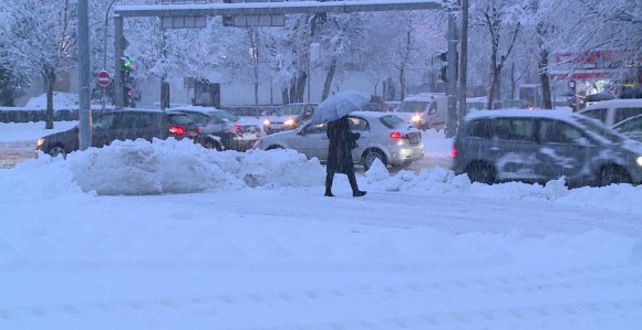 U većini predjela snijeg, temperatura oko nule