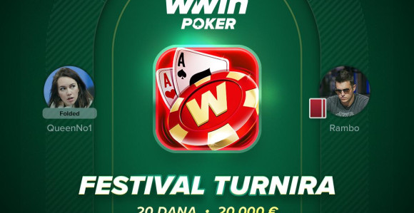 WWIN poker: 20 dana turnira, 20.000 razloga za igru
