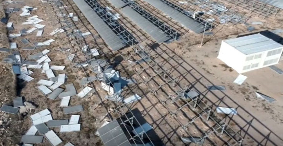 HR: Bura uništila jednu od najvećih solarnih elektrana