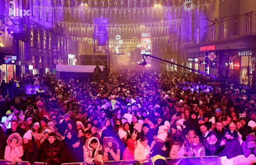 U Sarajevu na dočeku Nove godine bilo oko 55.000 ljudi