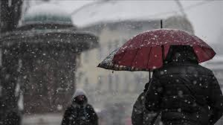 Oblačno vrijeme sa kišom koja će tokom dana preći u snijeg