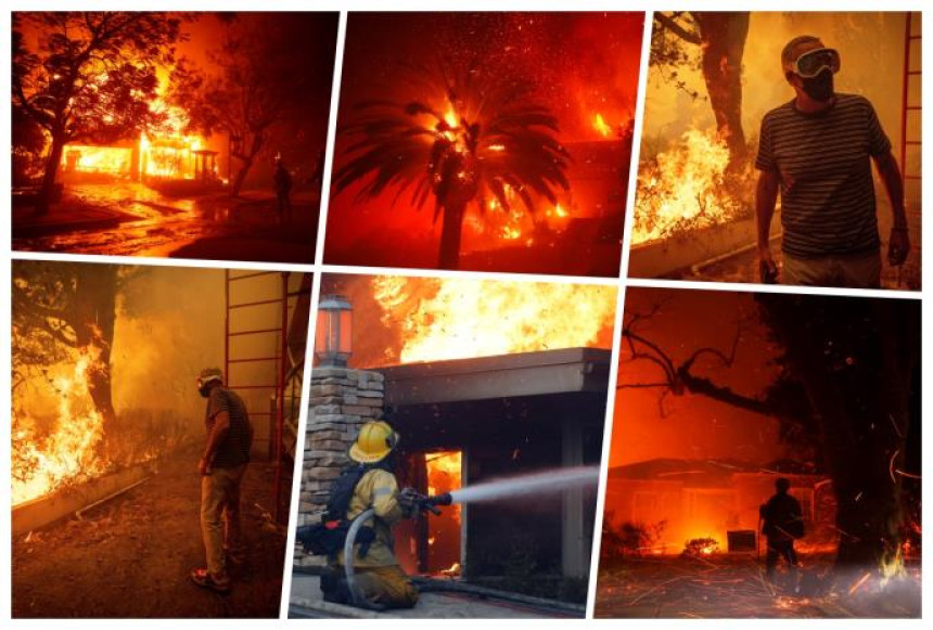 Bjesne požari u Los Anđelesu, hiljade ljudi evakuisano