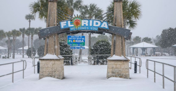 Nevjerovatne scene sa Floride zbog snježne oluje