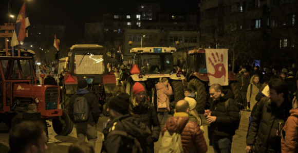 Studenti nastavili blokadu Mosta slobode u N. Sadu