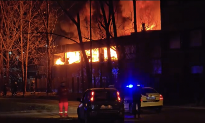 Požar u hali u Novom Sadu, odjekuju detonacije
