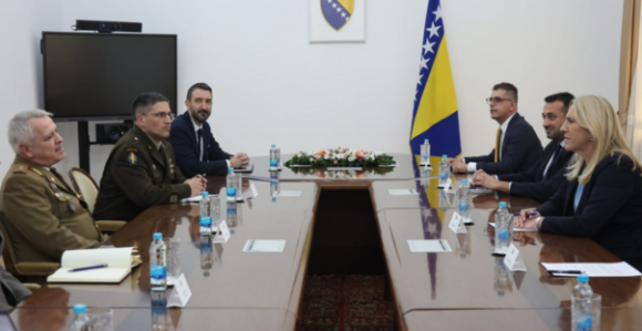 Cvijanovićeva sa komandantima NATO-a i EUFOR-a