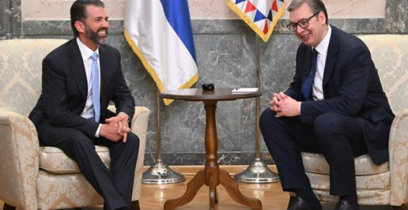 Sastali se Vučić i Trampov sin: Ovo su bile teme razgovora