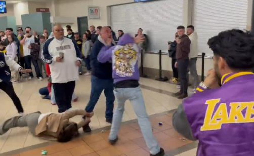 Brutalna makljaža navijača Denvera i Lejkersa (VIDEO)