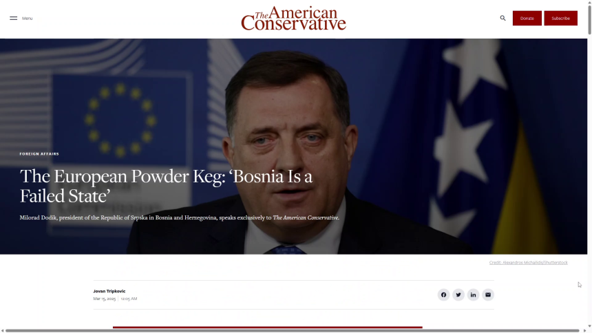 Dodik nudi Trampu rudna bogatstva Srpske kao da su njegova očevina?!