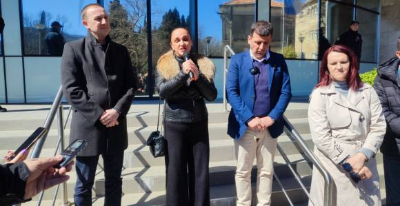 U Trebinju protest nakon paljenja vozila Nebojše Vukanovića
