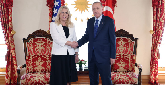 Cvijanovićeva sa Erdoganom: Aktuelnu krizu izazvao stranac