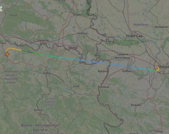 Avion Vlade Srpske sletio na aerodom u Banjaluku