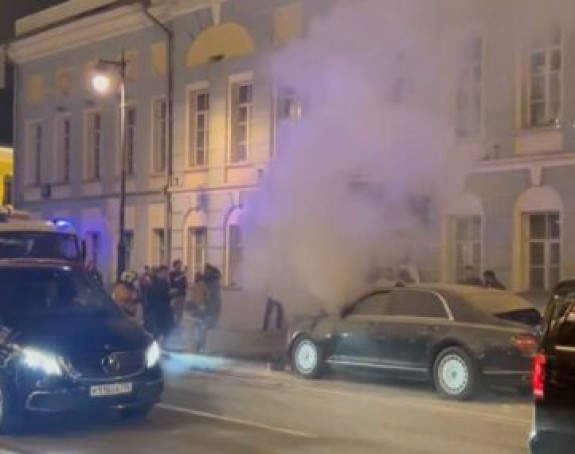 Eksplodiralo vozilo iz Putinovog voznog parka (VIDEO)