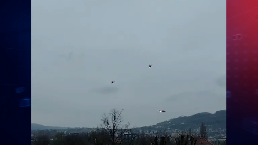 Tri helikoptera rano jutros kružili iznad Banjaluke