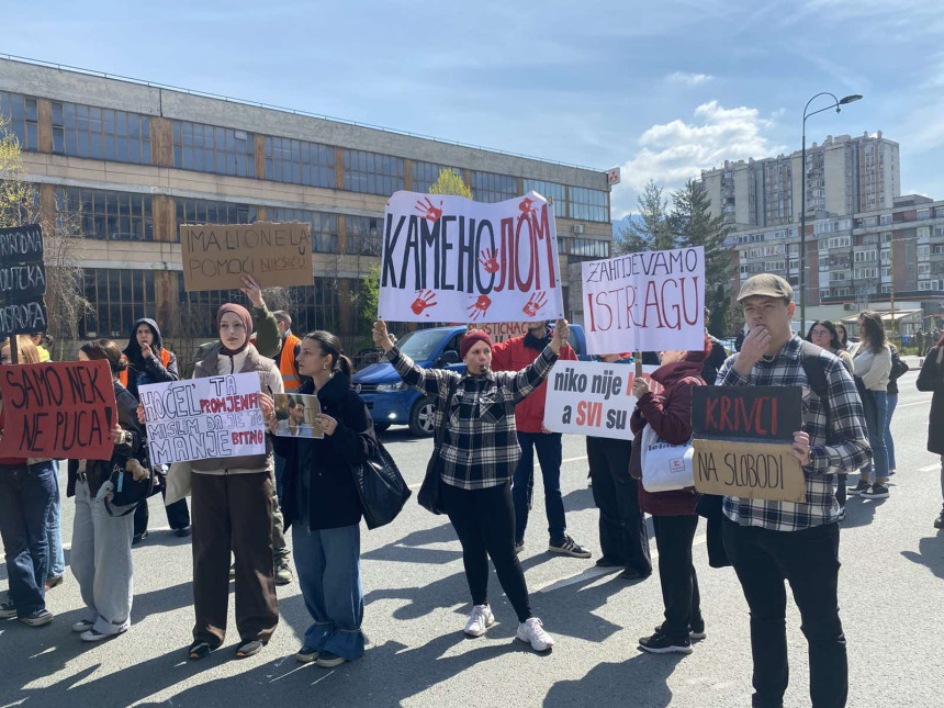 Sarajevo: Protest studenata zbog tragedije u Jablanici