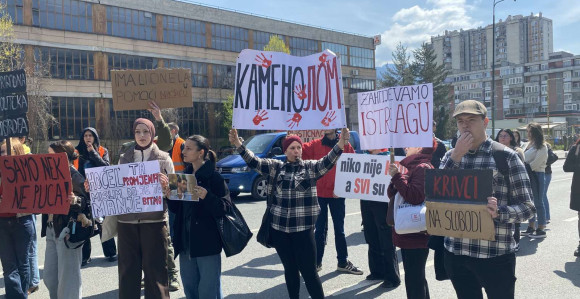Sarajevo: Protest studenata zbog tragedije u Jablanici
