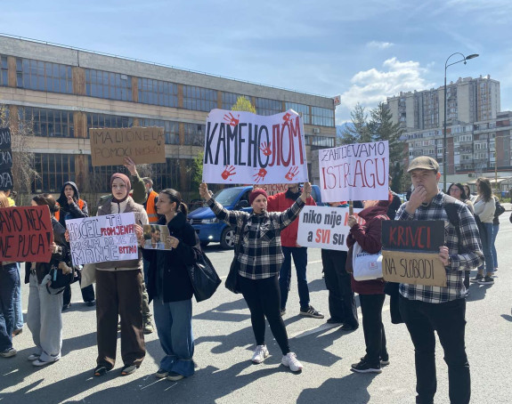 Sarajevo: Protest studenata zbog tragedije u Jablanici