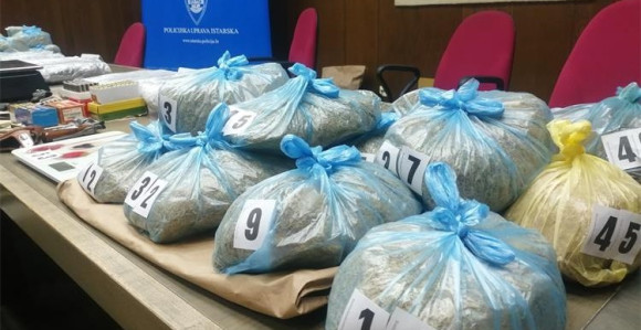 Hrvatska policija zaplijenila osam tona