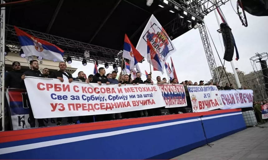 Srbi sa KiM stigli u Beograd na skup "Ne damo Srbiju"