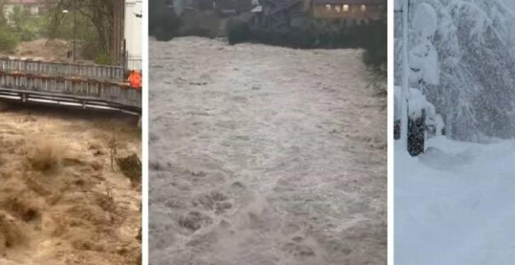 Poplave u Italiji i Švajcarskoj, mećava na Alpama (VIDEO)