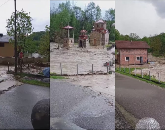 Nevrijeme na Majevici: voda ušla u kuće, crkvu...