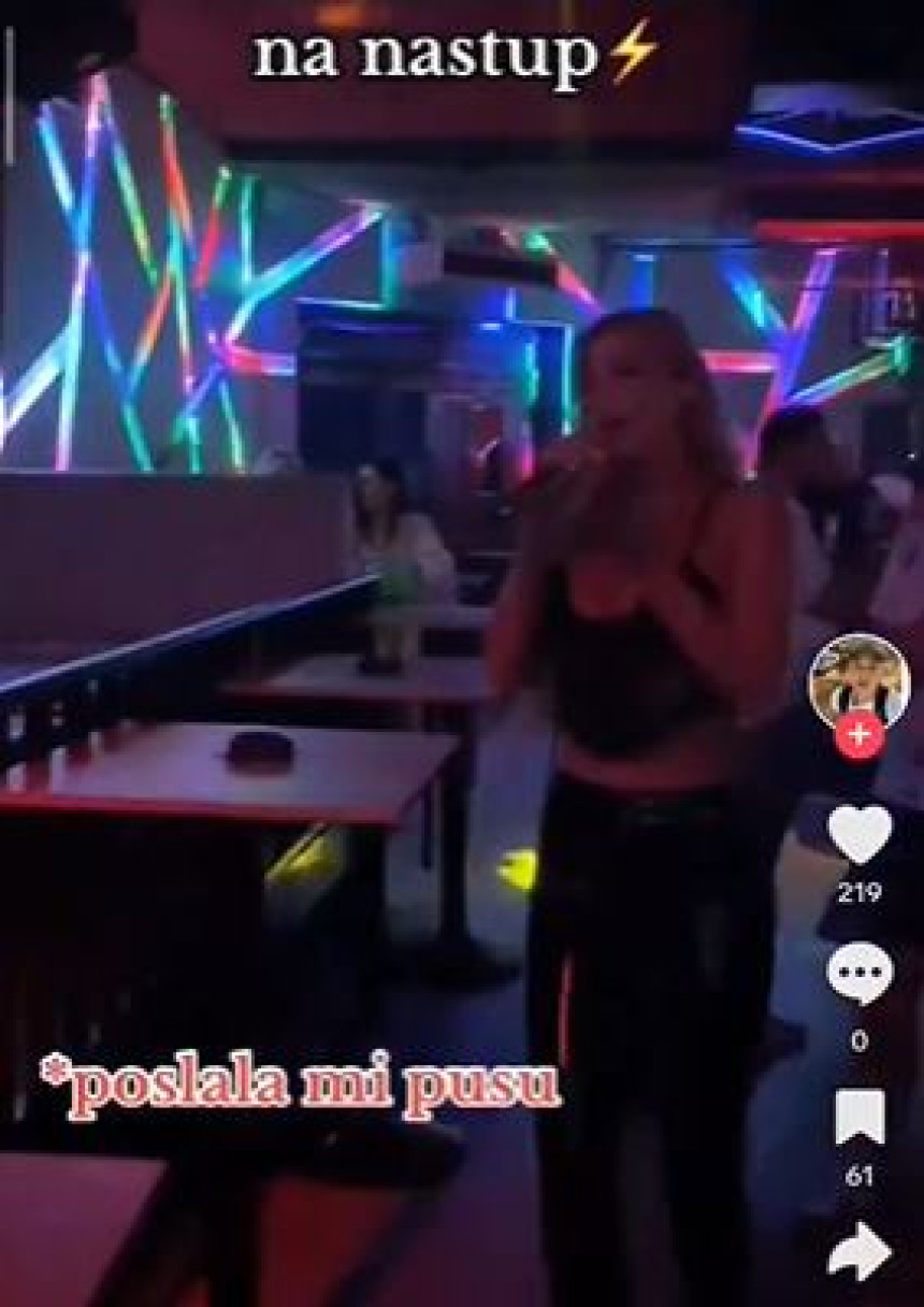 Srpska pjevačica nastupala u klubu pred 15-tak ljudi