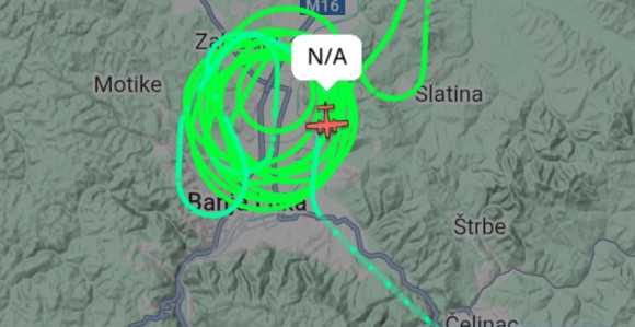 Avion EUFOR ponovo već satima kruži iznad Banjaluke