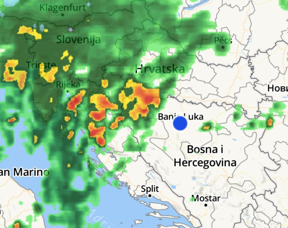 Nakon toplog dana stiže ponovo promjena vremena