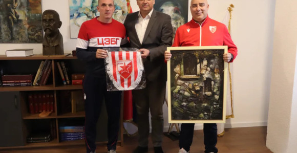 Govedarica ugostio upravu i igrače KMF Crvena zvezda