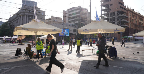 Завршена блокада раскрснице испред Владе Србије