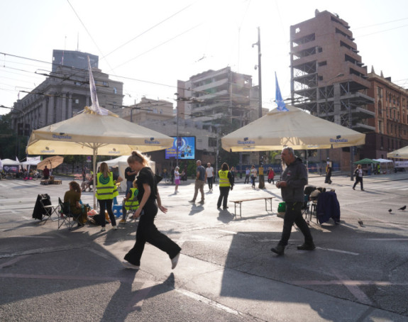 Završena blokada raskrsnice ispred Vlade Srbije