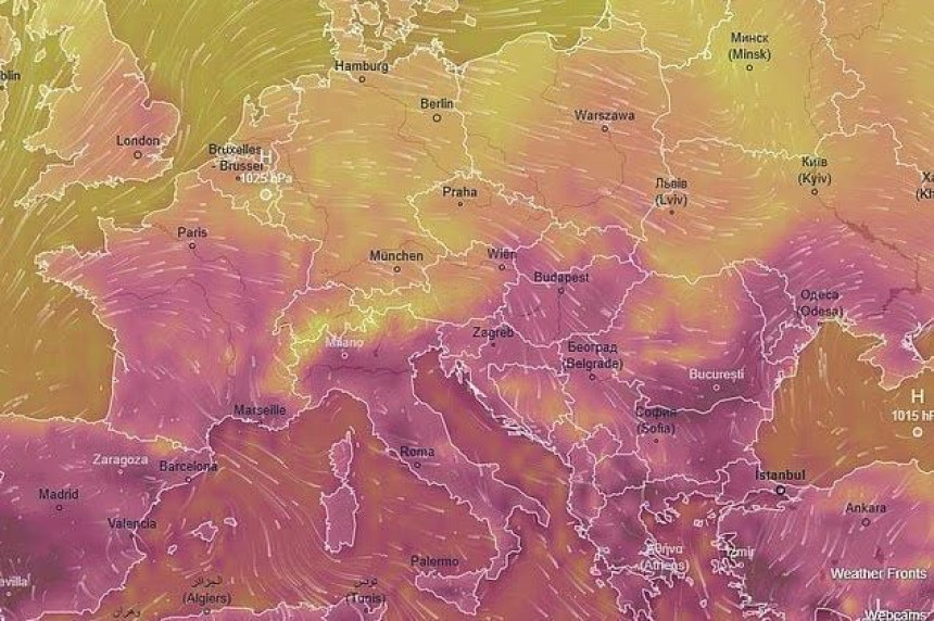 Toplotna kupola se spušta nad Evropu, temperature 47°C