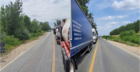 Kolaps na Sremskoj Rači, vozač tvrde da čekaju šest sati