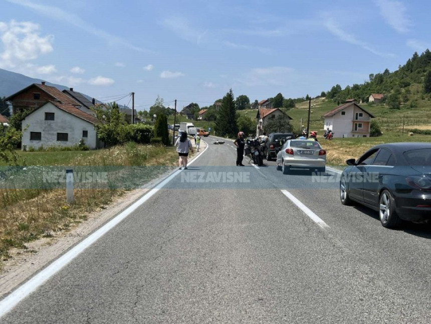 Udes kod Mrkonjić Grada, povrijeđen motociklista iz BL
