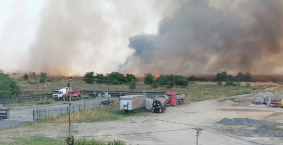 Gori Batajnica: Zbog vjetra požar se širi velikom brzinom