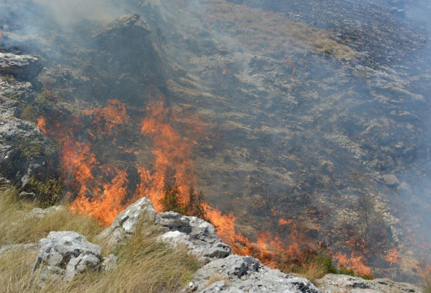 Požarišne tačke na području Trebinja su danas pod kontrolom