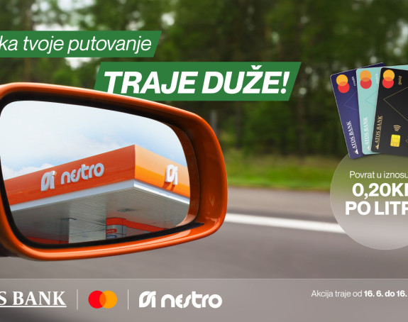 “Neka tvoje putovanje traje duže” uz ATOS BANK, Nestro Petrol i Mastercard!