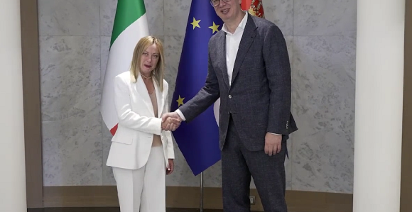 Vučić se sastao sa Meloni: "Zahvalio sam se na podršci"