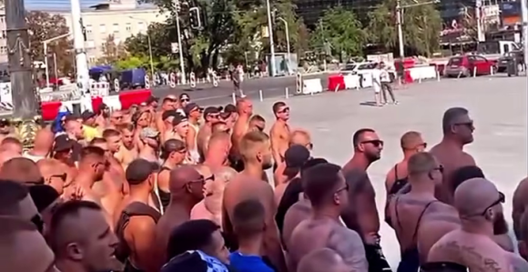 Navijači Leha divljali u centru Beograda (VIDEO)