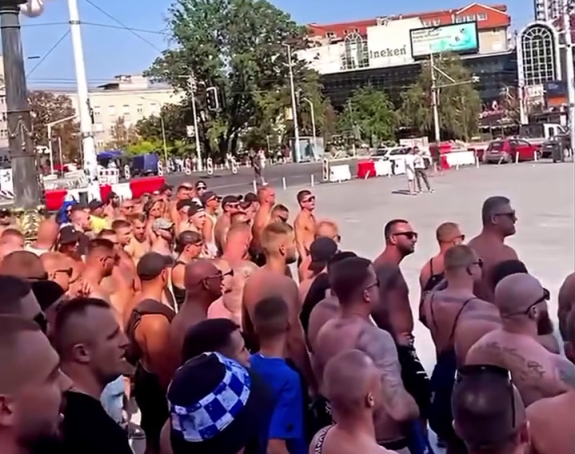 Navijači Leha divljali u centru Beograda (VIDEO)