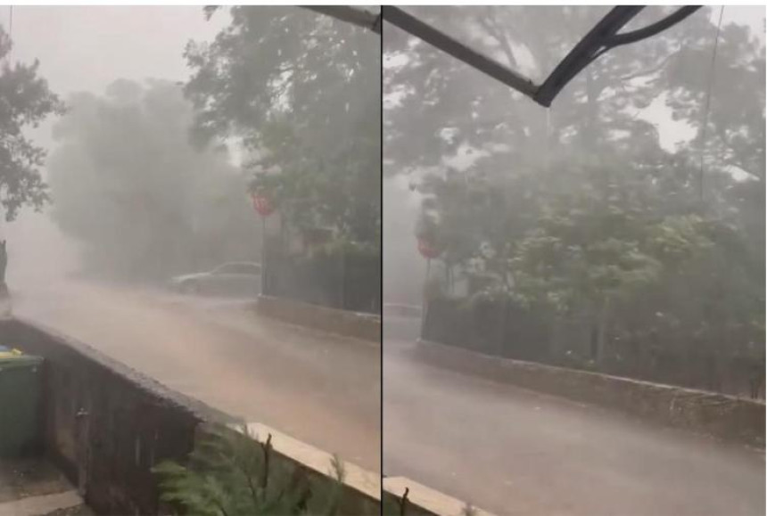 Потоп у Хрватској: Јак пљусак, грмљавина, град