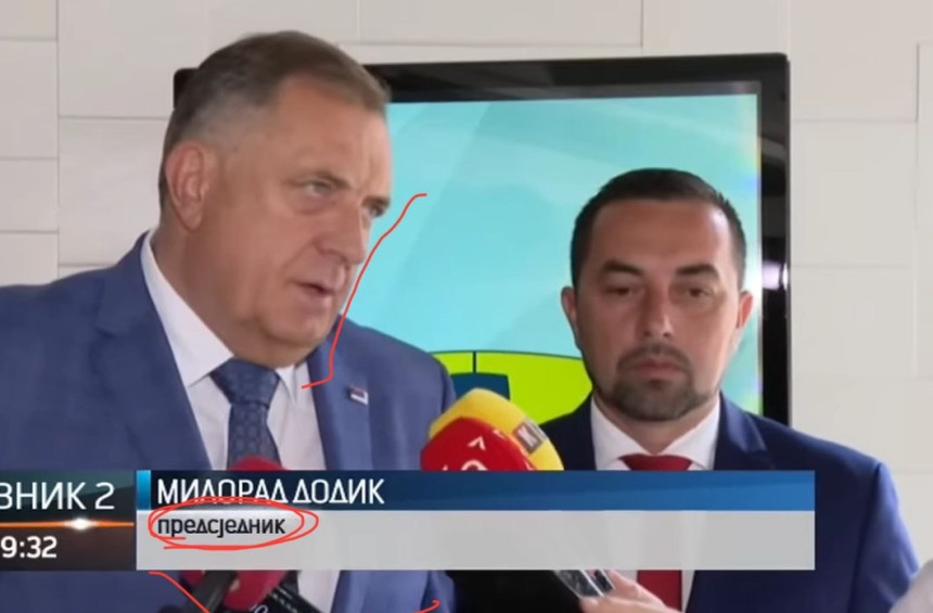 Milorad Dodik za RTRS i SRNU ostao je “predsjednik”, ali čega, nije jasno