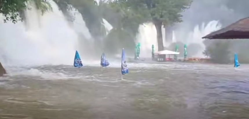 Kako je izgledao Vodopad Kravice pod vodom? (video)